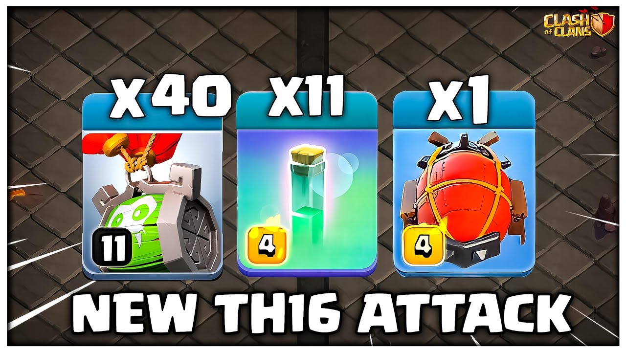 New Th16 Attack!! Th16 Snake Barrel + Invisibility Spell Attack Strategy (Clash of Clans)