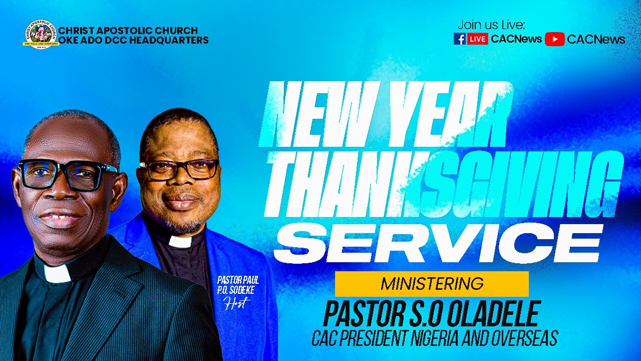 NEW YEAR THANKSGIVING SERVICE AT CAC OKE-ADO DCC HEADQUARTERS || SUNDAY FEBRUARY 1, 2026