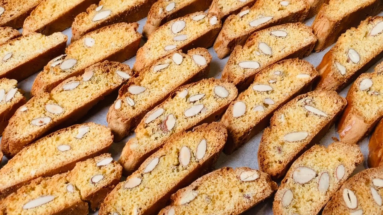 意大利杏仁脆饼 浓郁的杏仁味，无油口感松脆，做法简单#218