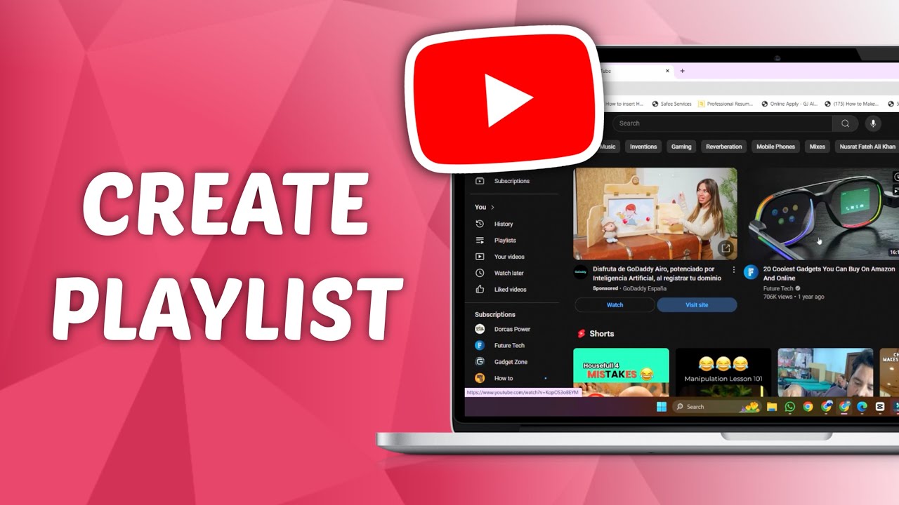 Как создать плейлист на YouTube для ПК! (2025)