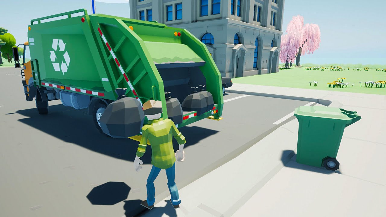 GARBAGE TRUCK - GARBAGE COLLECTOR JOB - Motor Town #8 | Radex