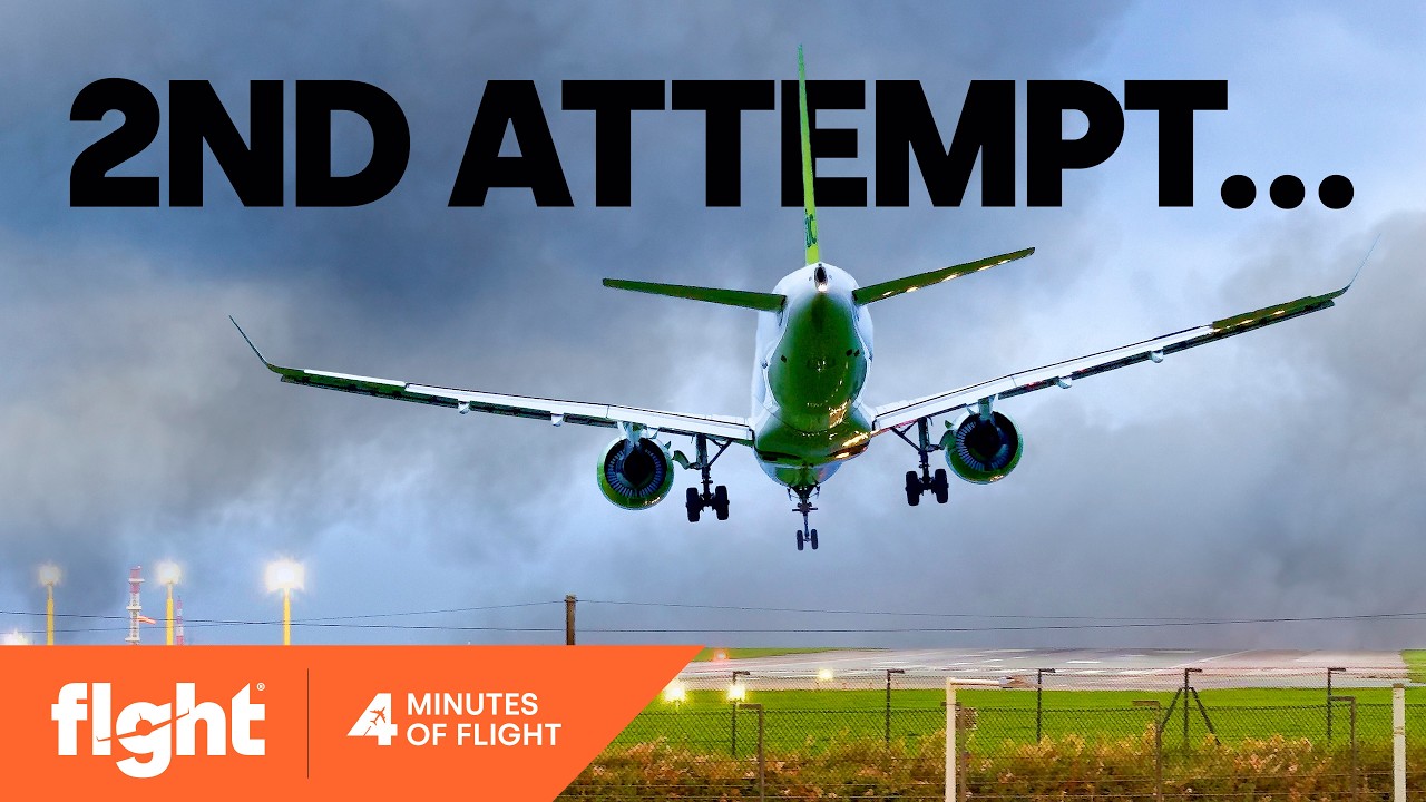 After TWO failed landing attempts, this happened – Four Minutes of Flight #11