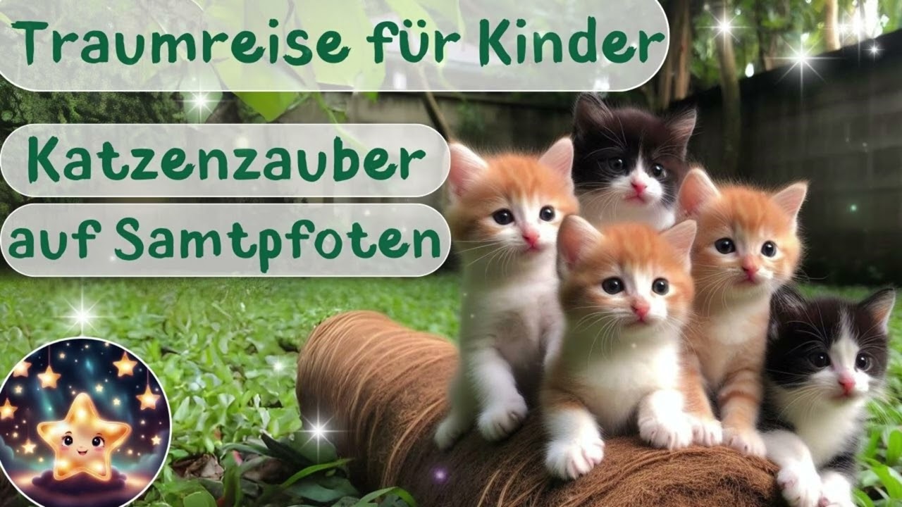Katzenzauber auf Samtpfoten | Traumreise zum Einschlafen f&uuml;r Kinder | Gef&uuml;hrte Einschlaf-Meditation
