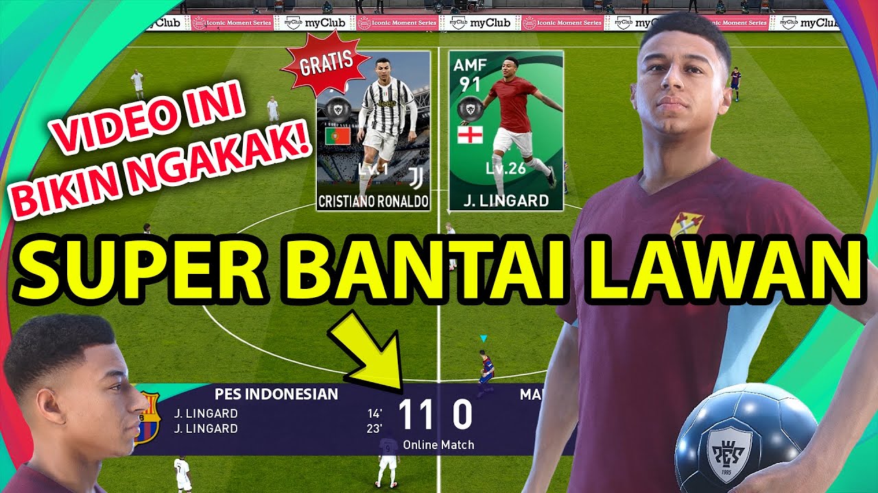 VIDEO PALING NGAKAK! GW BERHASIL DAPATKAN LINGARD! LANGSUNG BANTAI LAWAN SAMPAI 11 GOL! GILAAAAAAAA!