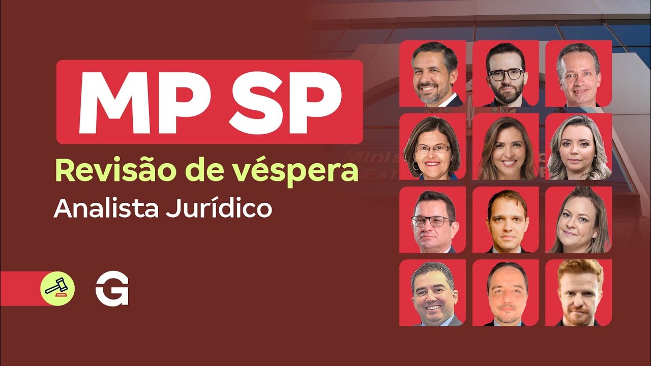Concurso MP SP | Revis&atilde;o de V&eacute;spera: Analista Jur&iacute;dico