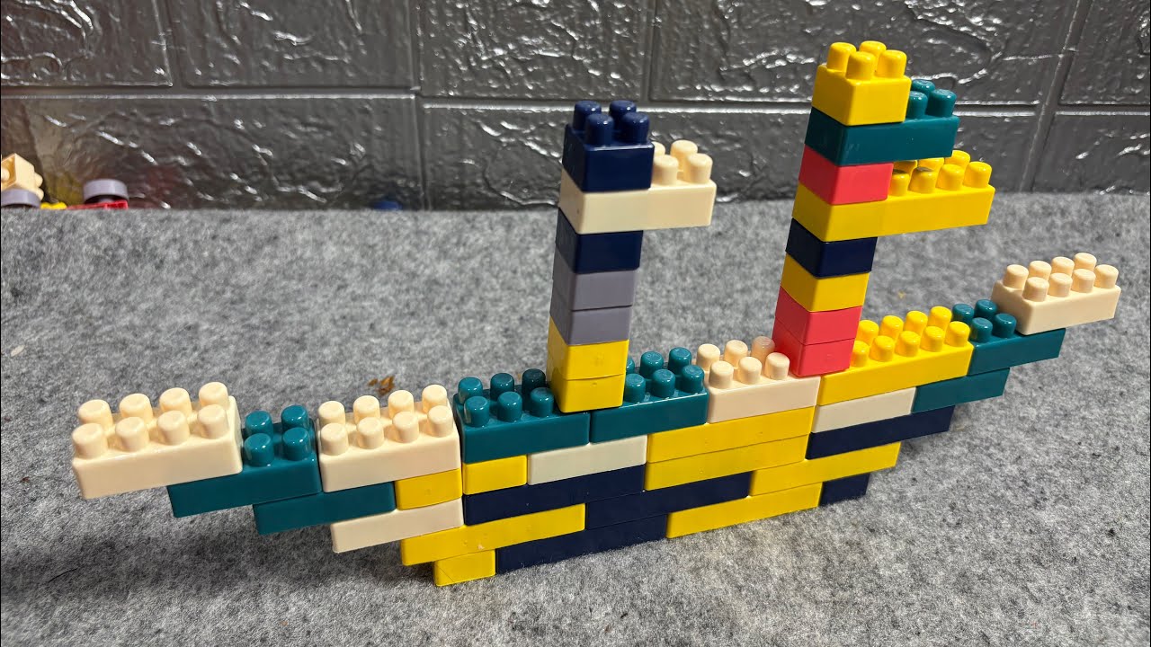 Building Block Diy Boat / Satisfying Block / ASMR Lego #asmr #buildingblocks #funbuildingblocks 