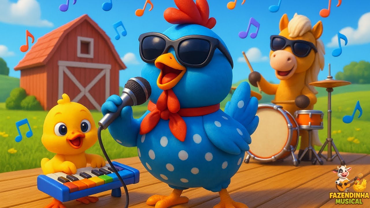 🎤 A Banda da Galinha Pintadinha | Patinho Amarelinho &ndash; M&uacute;sica Infantil | Fazendinha Musical