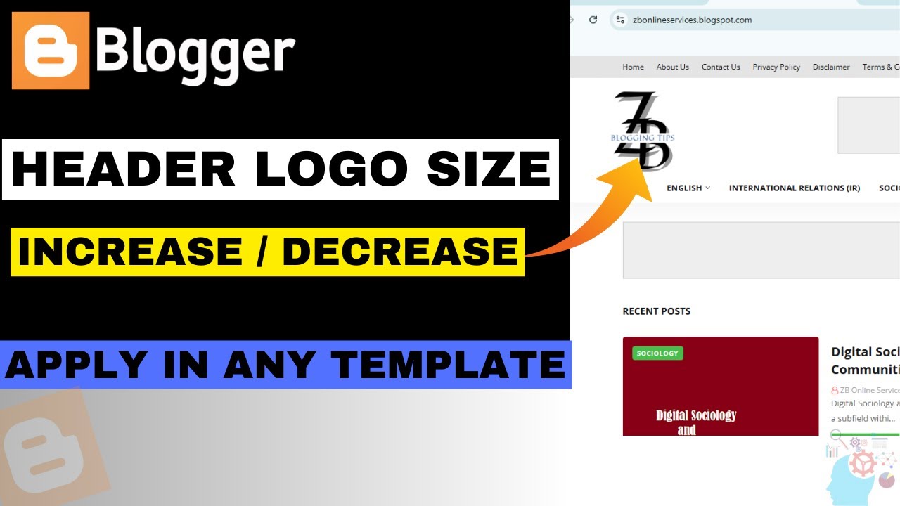 How to Change Blogger Header Logo Size