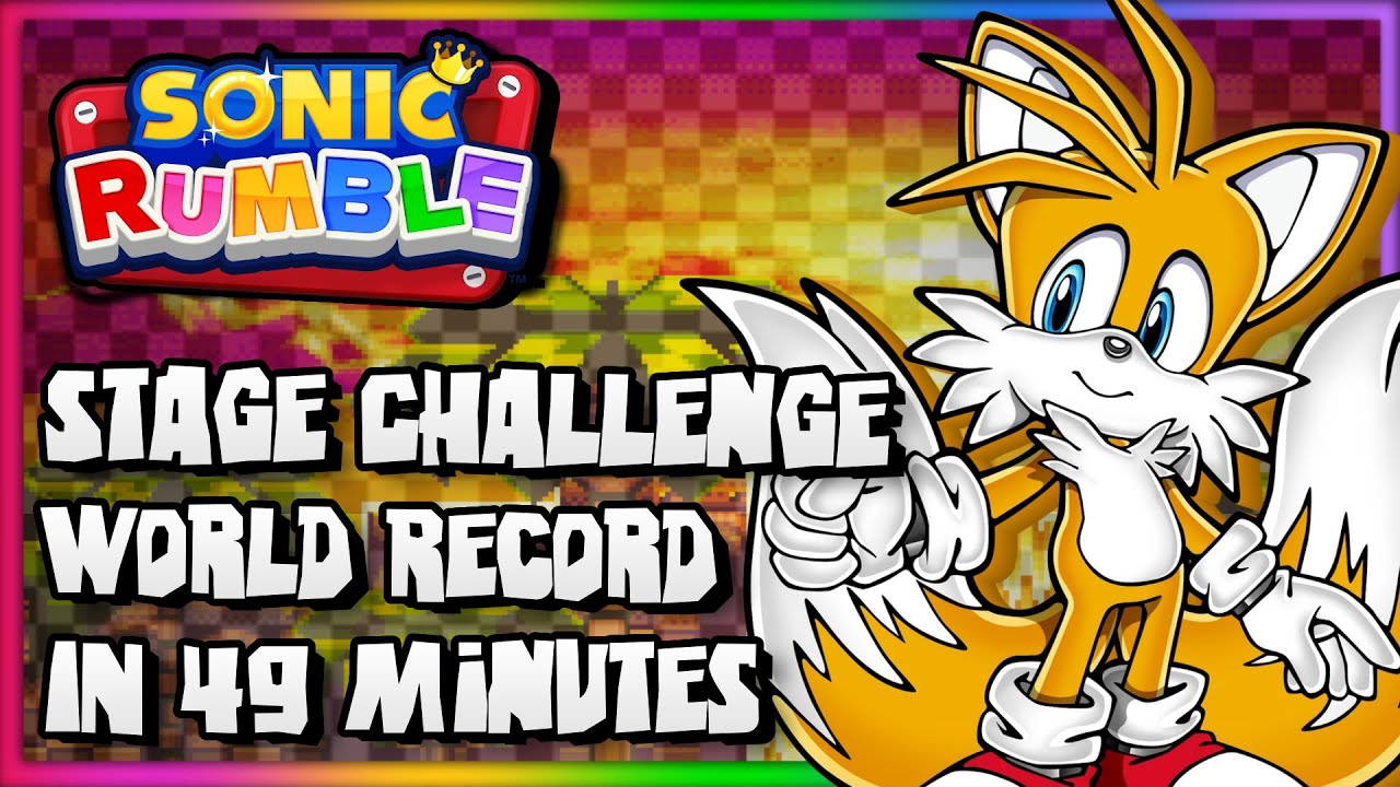 The Best Choke in Sonic Speedrunning || [Former WR] Sonic Rumble S1 Stage Challenge in 49 Minutes