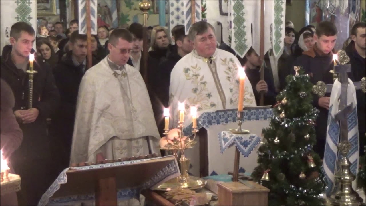 РІЗДВЯНА СЛУЖБА БОЖА с. Монастирок. 07. 01. 2018р.