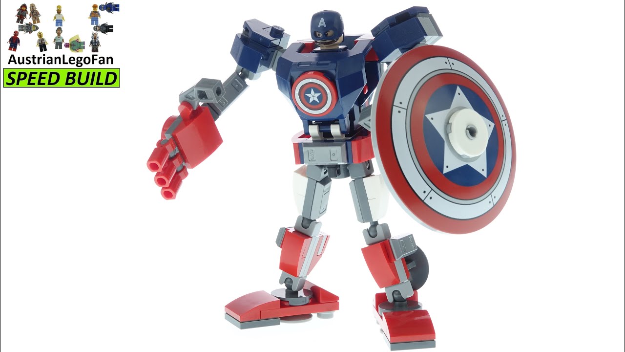 LEGO Marvel 76168 Captain America Mech Armour - Lego Speed Build Review