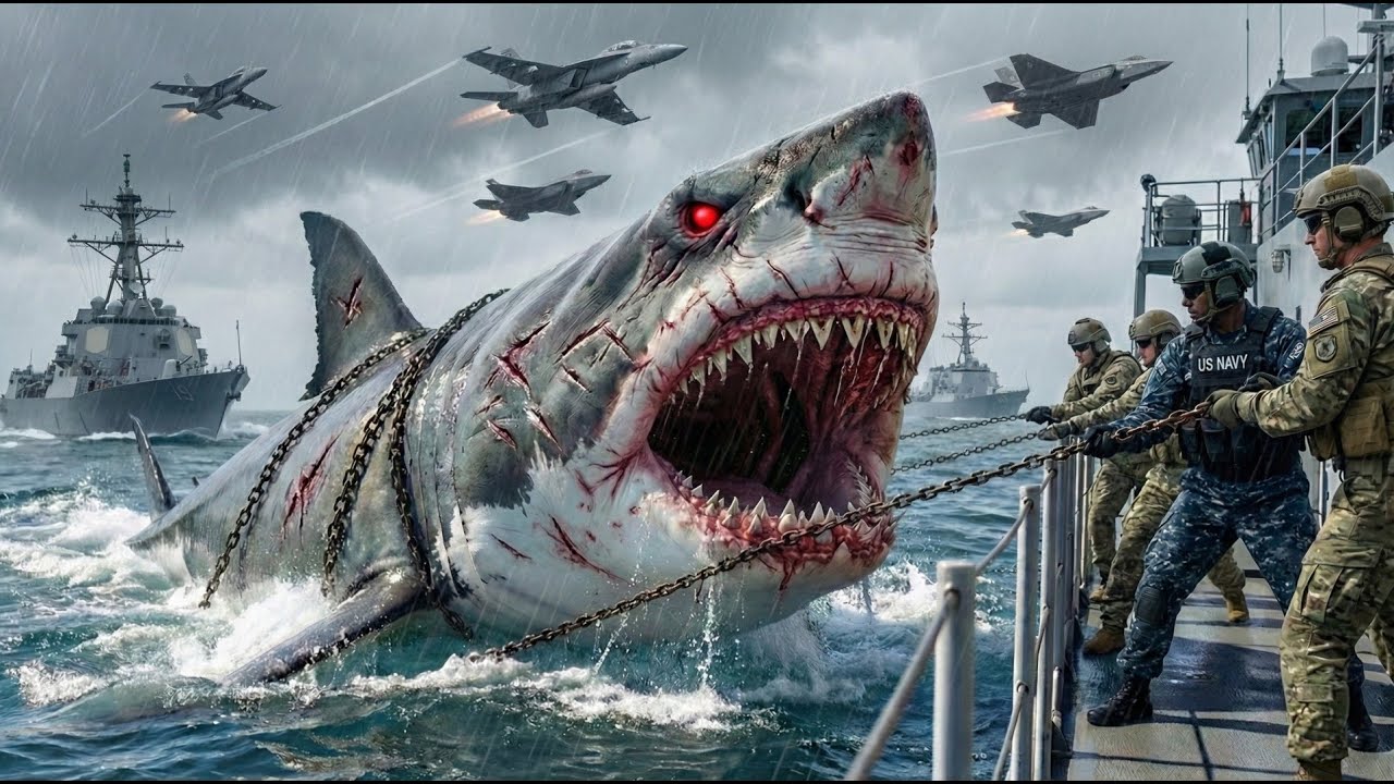 Hunted in the Deep: Can a Nuclear Carrier Survive a Megalodon?
