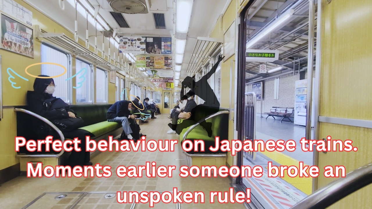 Train etiquette Japan level! Lone foreigner going to the cheapest supermarket I could find