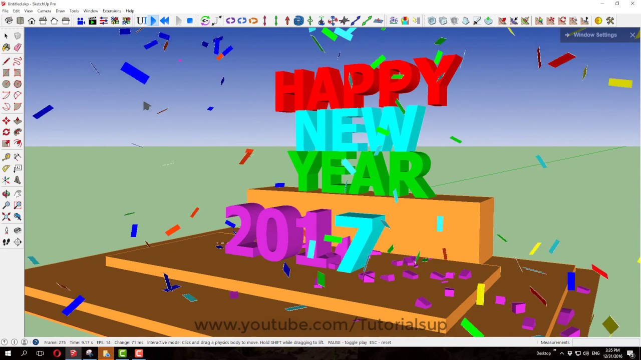 How to use MS physics in Sketchup