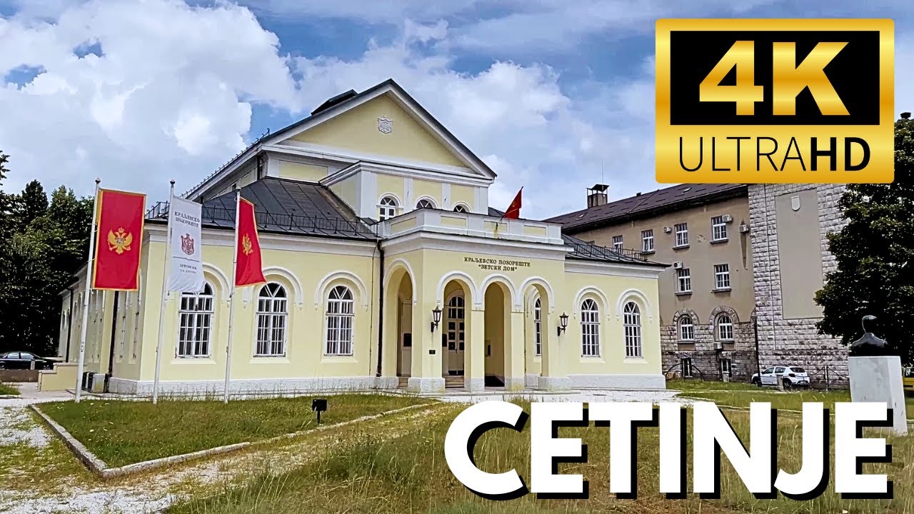 Walking Tour - Cetinje 🇲🇪【4K】Experience Montenegro
