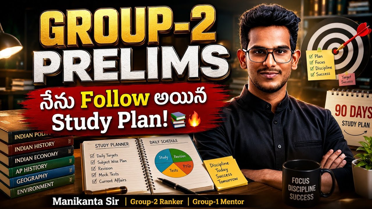 GROUP-2 PRELIMS Study Plan 🔥 | నేను ఇలా Prepare అయ్యాను | APPSC Group-2 Strategy
