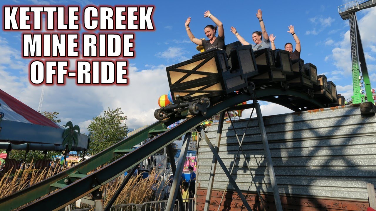 Kettle Creek Mine Coaster Off-Ride Footage, PNE Playland Miler Kiddie Coaster | Non-Copyright