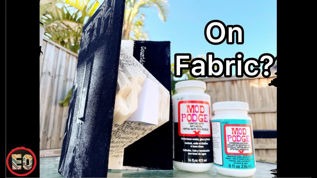How to EASILY use MOD PODGE with FABRIC for Beautiful and Badass Book Covers