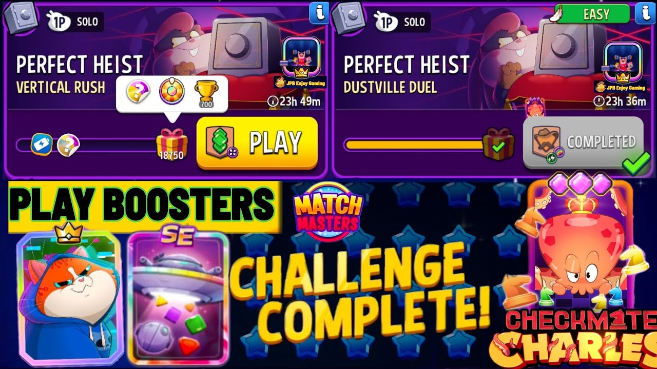 2 Solo/ Vertical Rush+Super Sized Solo Challenge /18750 Score/ Dustville Duel+Rainbow /895 Score