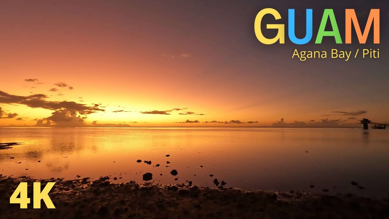 🌴 10 Minute Relaxing Guitar Music / Beautiful Twilight / Meditation / Sleep / Nature / Guam / 괌 여행