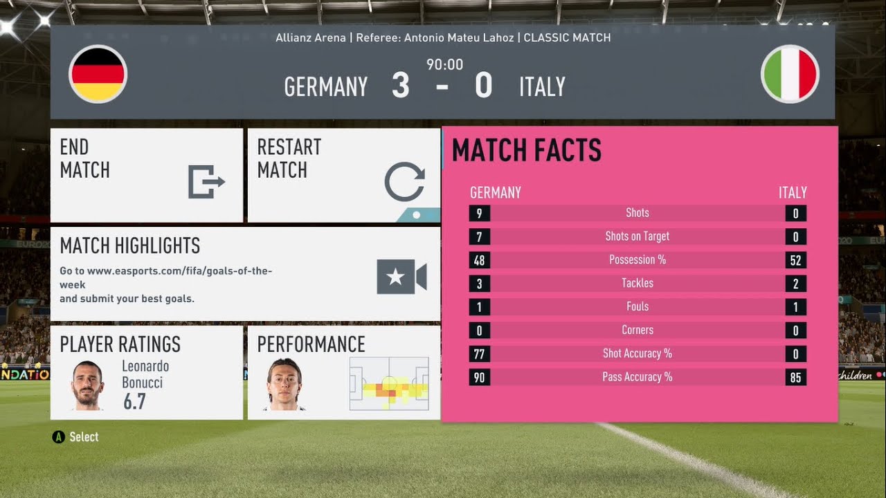 FIFA 20 | Euro 20 | Marco Reus Scores A Stunner And Timo Werner Scores A Striker's Goal