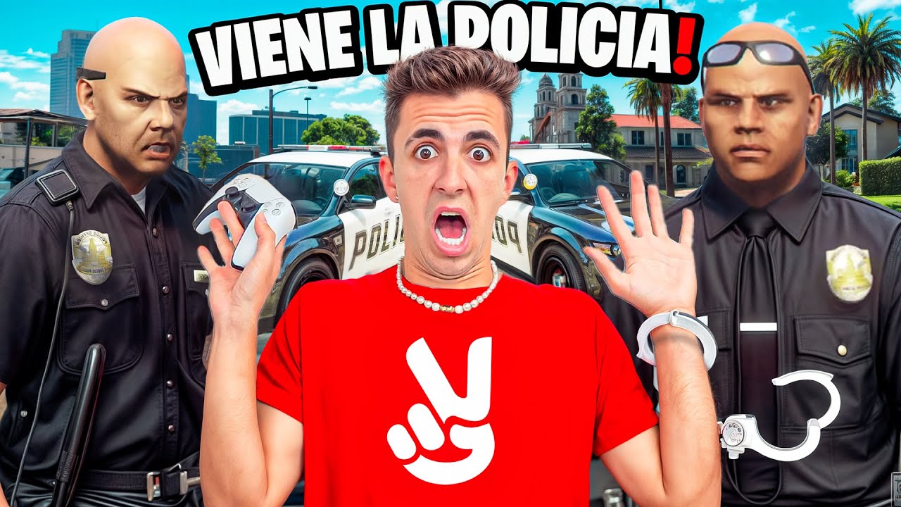 LA POLICÍA VIENE A CASA MIENTRAS JUGAMOS GTA! *no creerás lo que nos dijeron!*
