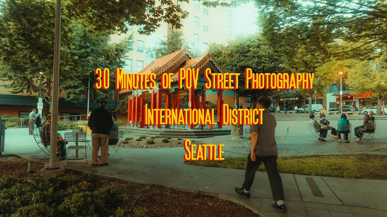 Ambient Walking Around Seattle Chinatown POV Street Photography for 30 Minutes