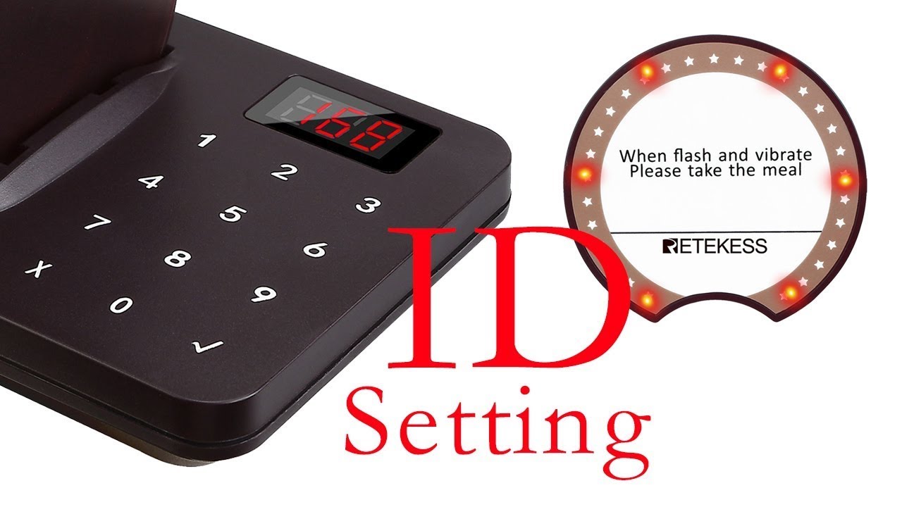 How to Set the ID of TD162 Restaurant Paging System