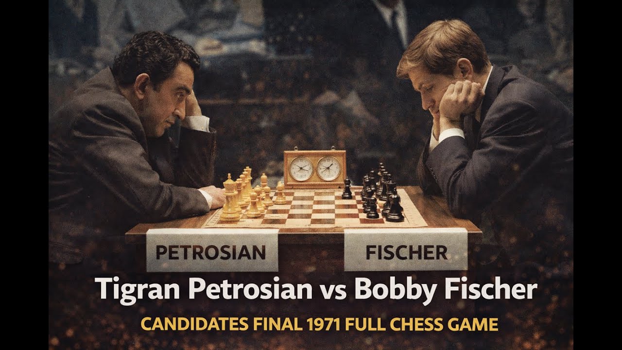 Tigran Petrosian vs Bobby Fischer Candidates Final 1971 full chess game