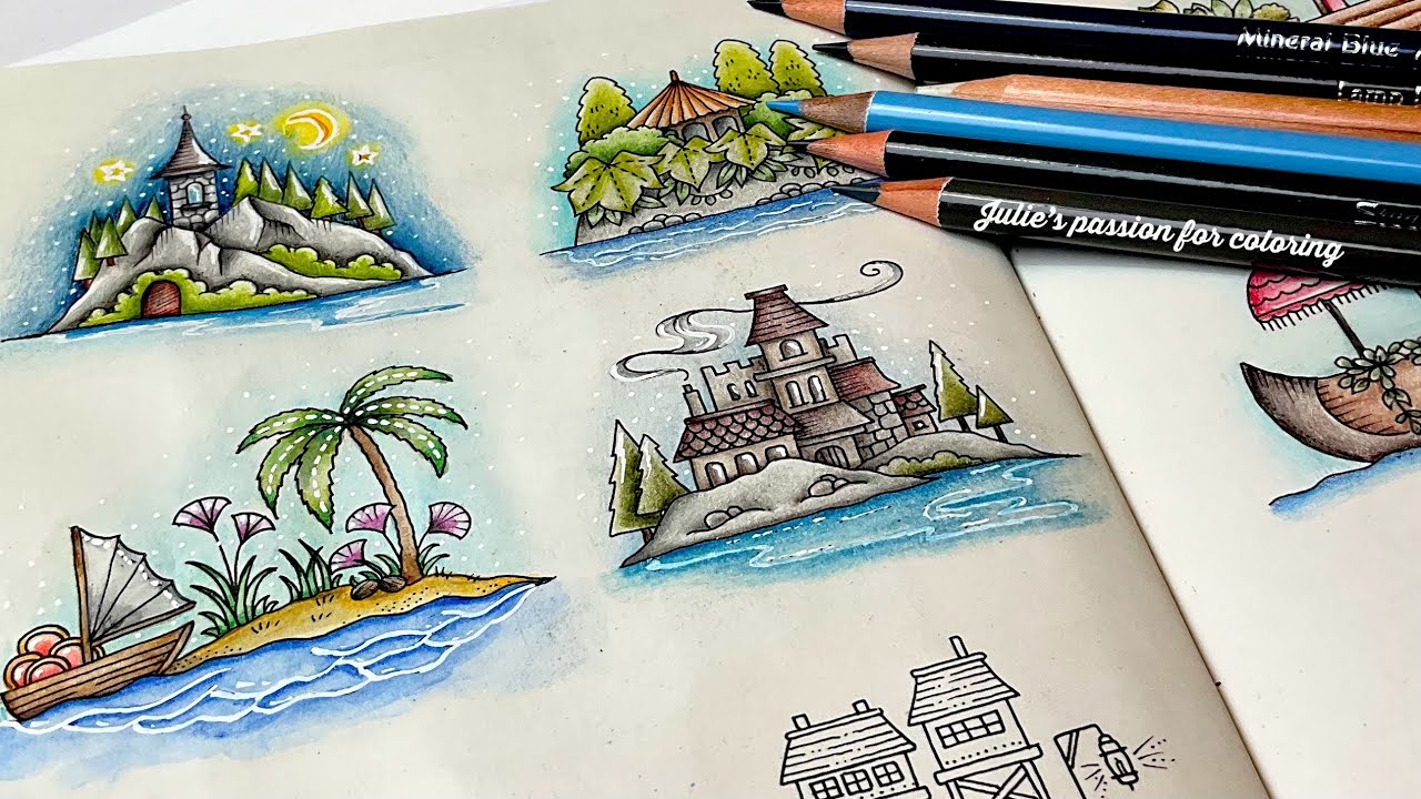 📚 Small victories by Johanna Basford ✏️ Kalour 520 pencils - easy coloring tutorial