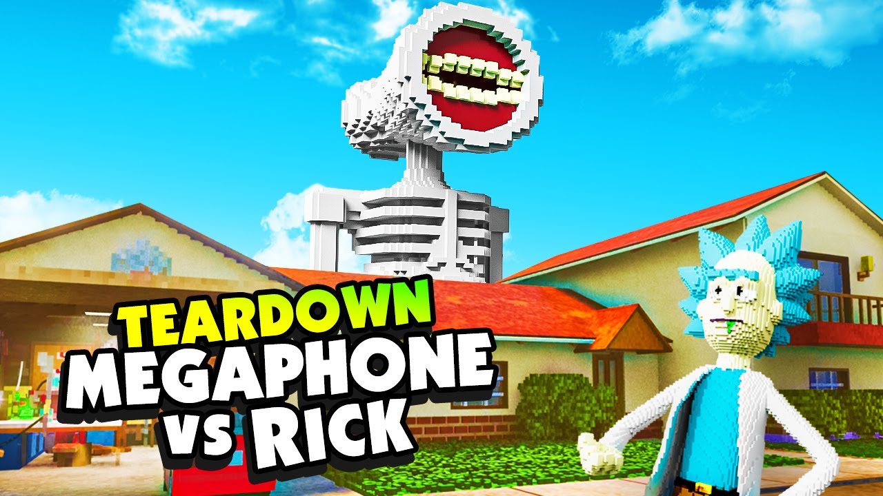 RICK'S HOUSE Is Destroyed By MOTHER MEGAPHONE - Teardown Mods
