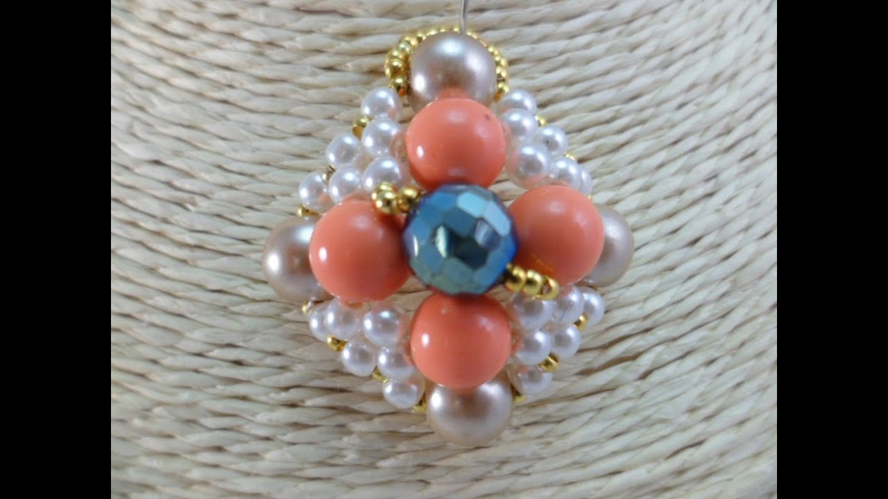 tutorial ciondolo Belle Epoque / Belle Epoque pendant beading tutorial.
