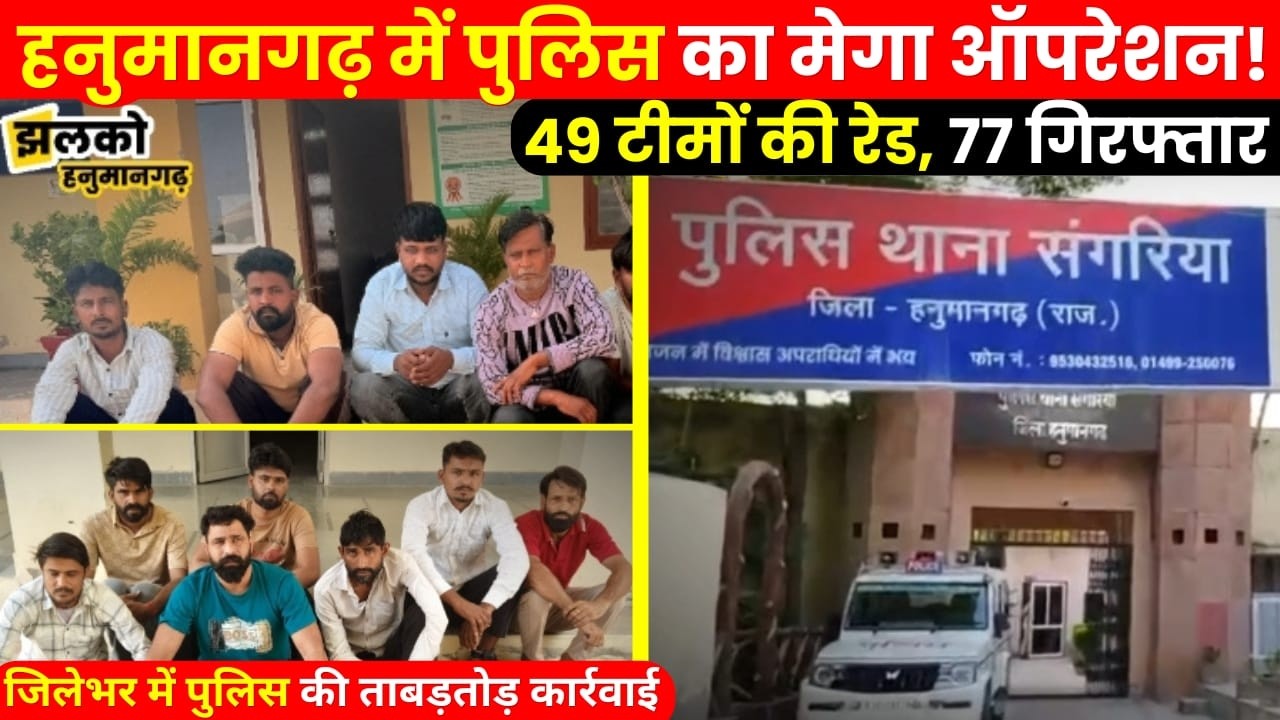 There was panic among the criminals after the police action in Hanumangarh, see the whole matter ~