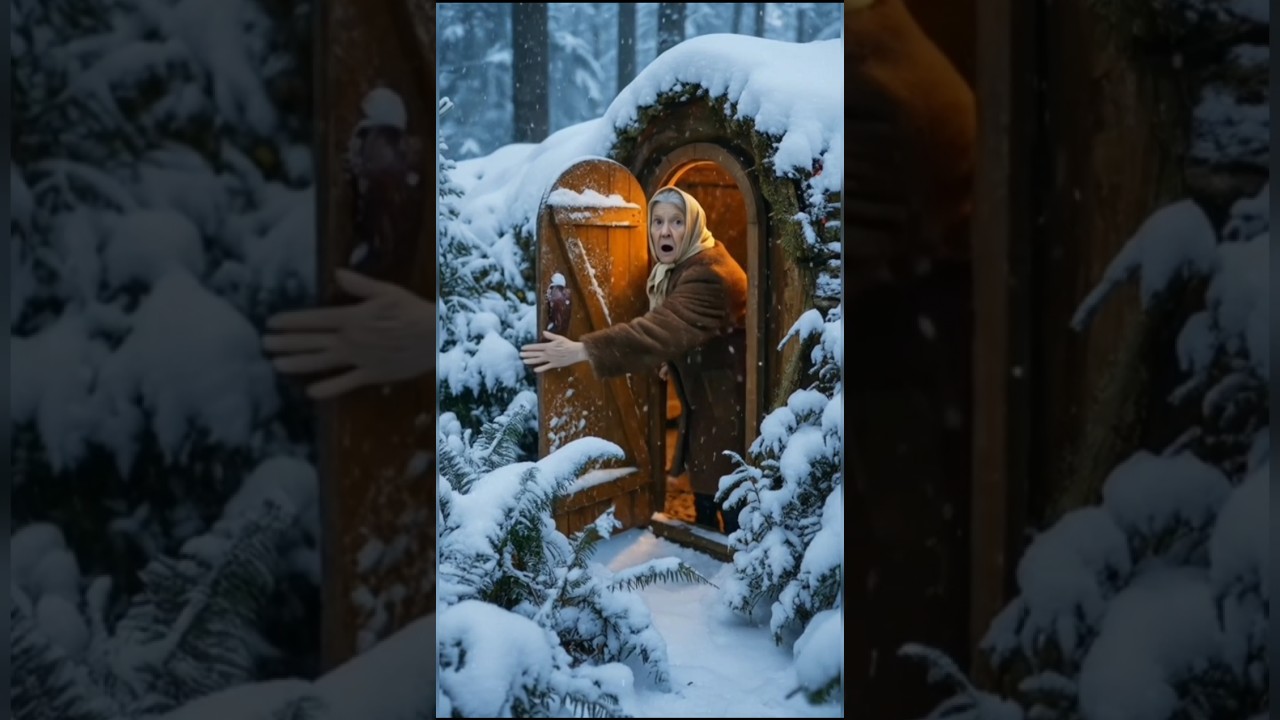 POV: Siberian Hidden Shelter. How does Grandma Survive Polar Bears? #yakutia #snow #animals