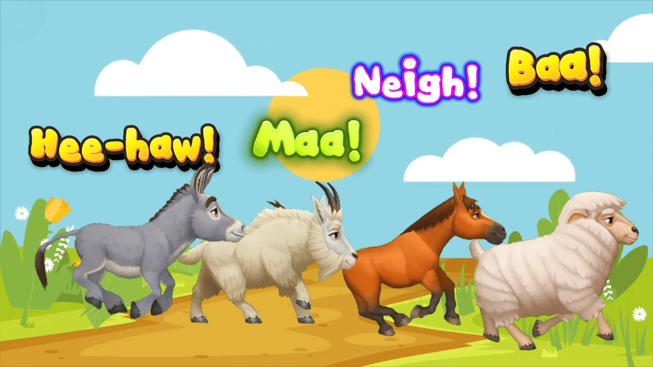 ABC Animal Sounds Song for Kids | Learn Zoo & Farm Animal Names for Toddlers