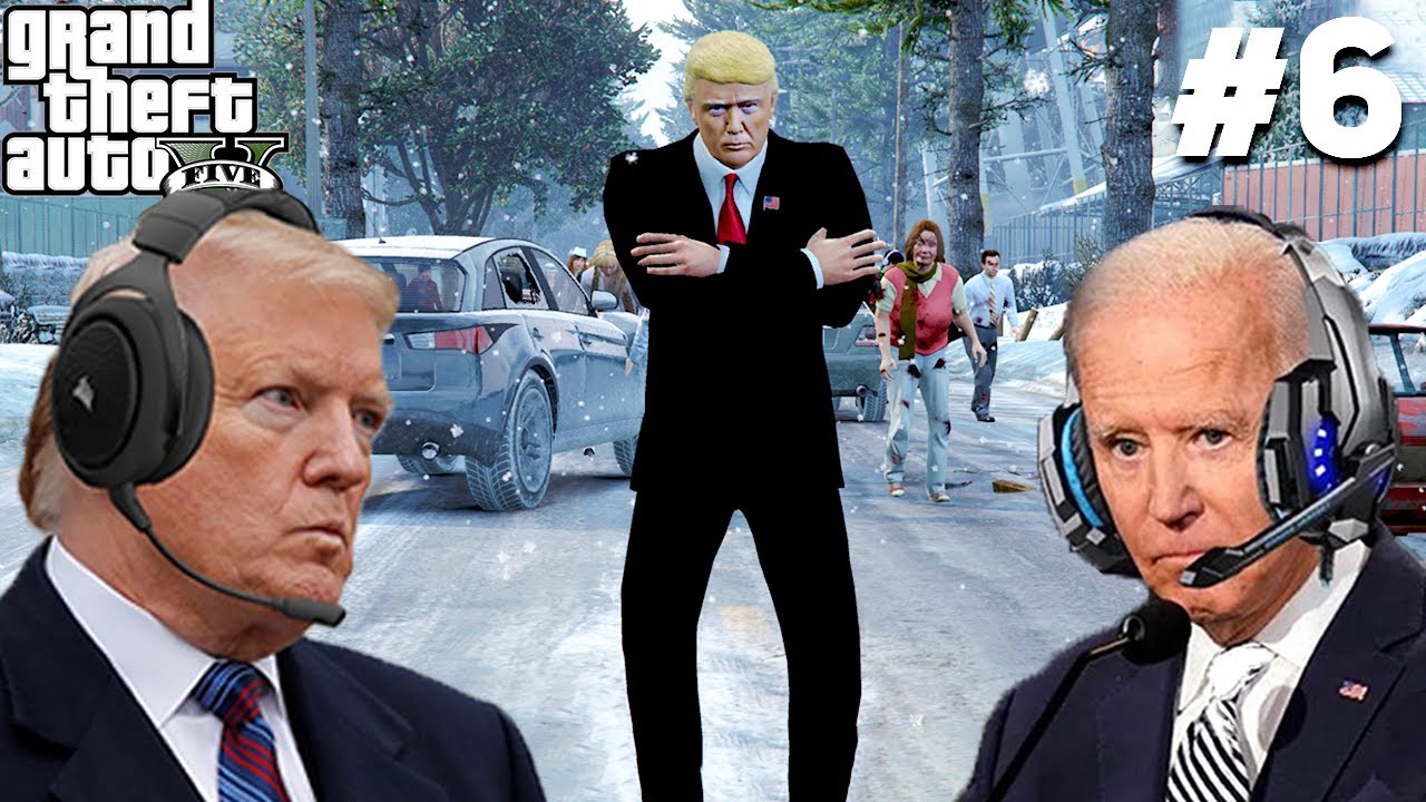 Президенты США переживают зомби-апокалипсис в GTA 5, часть 6
