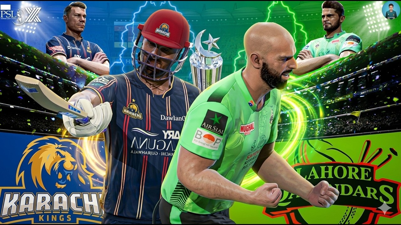 #02 💚Lahore Qalanders vs💙Karachi Kings -🏆PSL 2025 - Cricket 26 AfsarAKGamer #t20i #t20 #cricket26