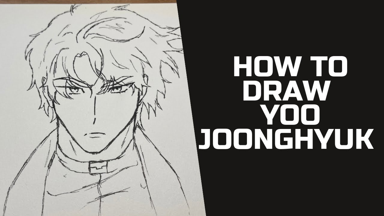 How to draw Yu JungHyeok step by step