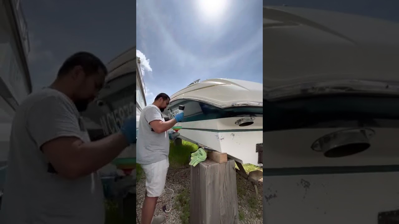 Polishing the hull of this montecarlo 30