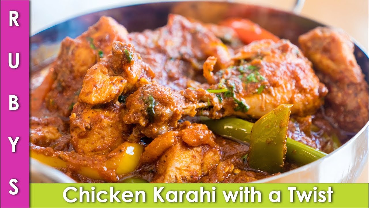 Chicken Karahi Recipe in Urdu Hindi Kadai Chicken with a Colorful Twist - RKK