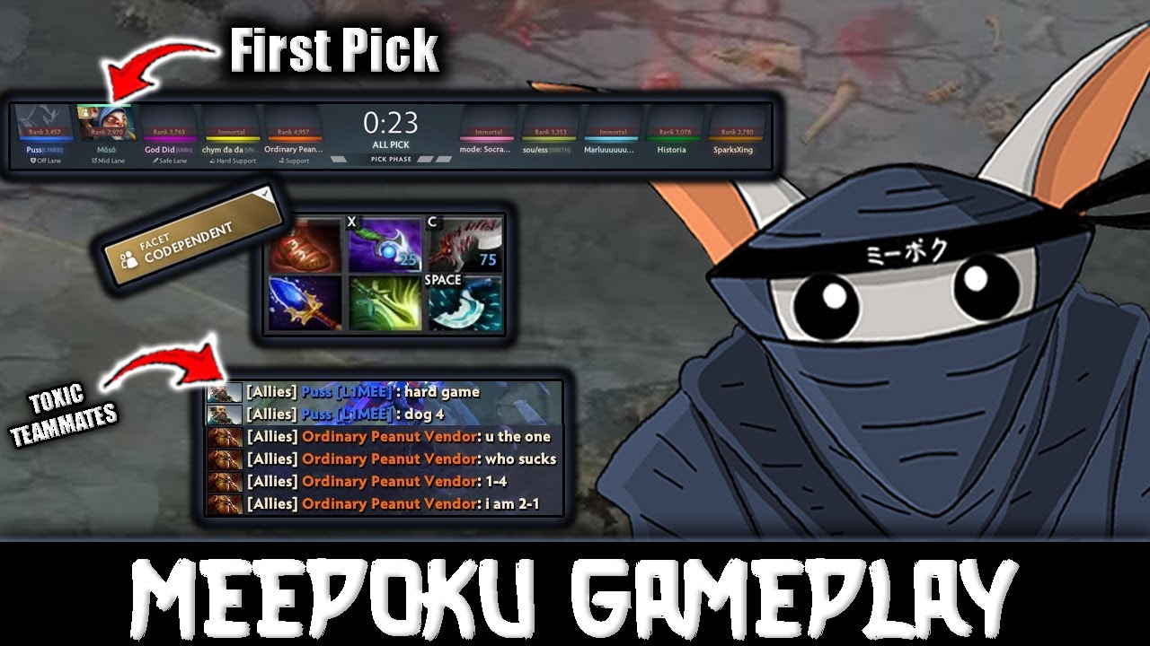 Meepoku first pick meepo🤡 the game was fine, but my team Way too toxic🤮 - Meepoku Journey#43