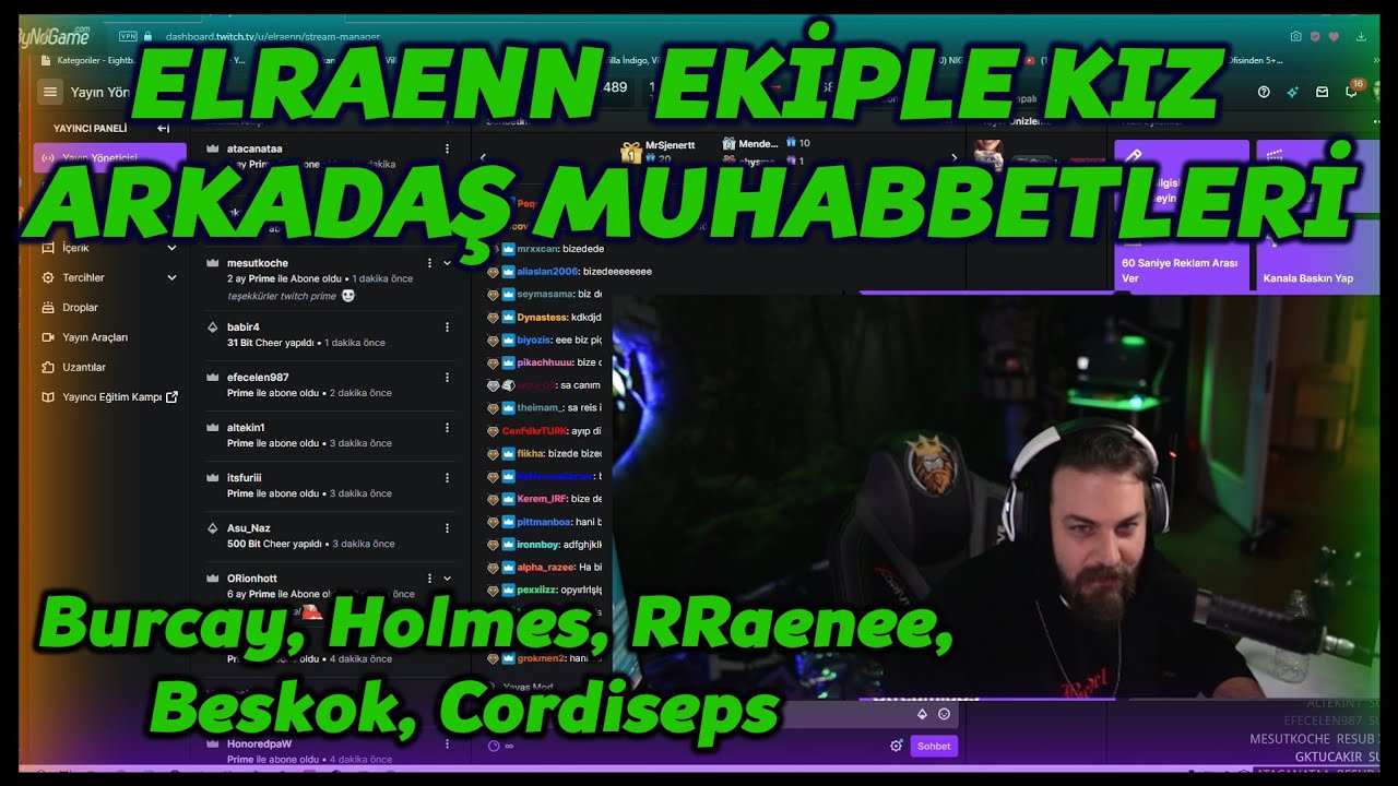 ELRAENN - EKİPLE KIZ ARKADAŞ MUHABBETLERİ ! /Burcay, Holmes, RRaenee, Beskok, Cordiseps