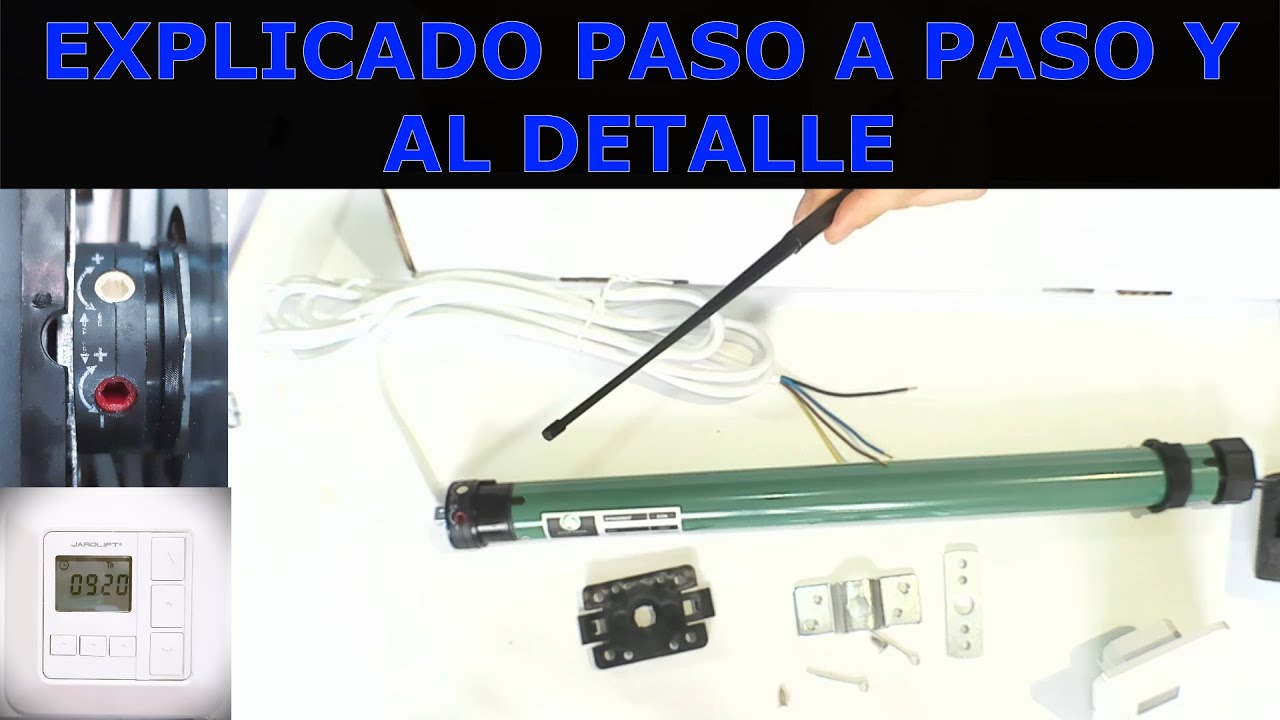 Instalar un motor con programador en una persiana. Paso a paso de principio a fin. DYD.