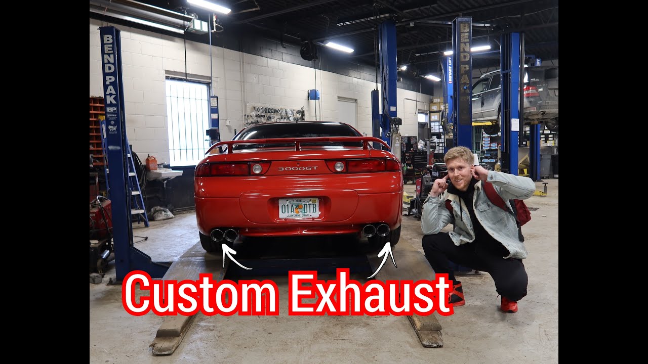 Mitsubishi 3000GT gets a Vibrant Full Custom Exhaust! (Sounds SO GOOD!)