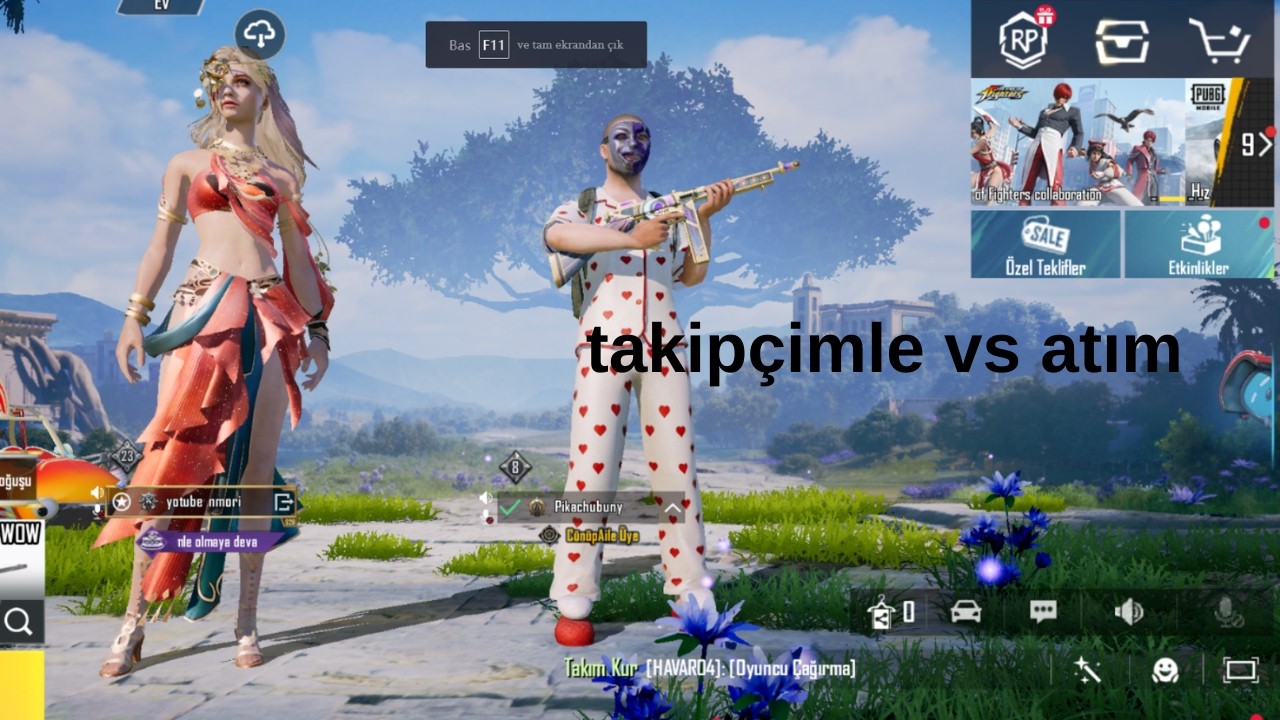 takipçimle vs atım