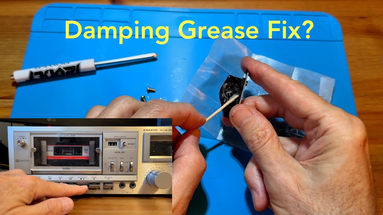 Fixing a Too-Fast Opening Cassette Door with Damping Grease – Easy Repair! 