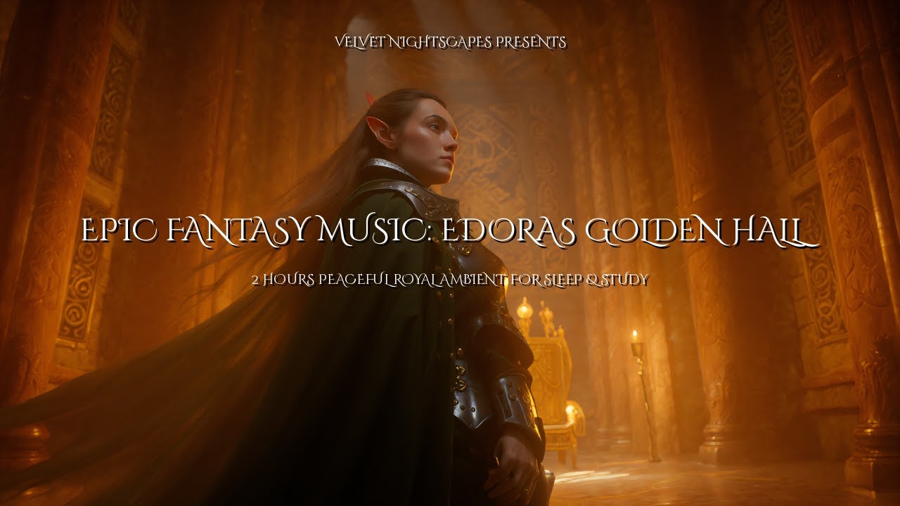 🏰 Epic Fantasy Music: Edoras Golden Hall | 2 Hours Peaceful Royal Ambient for Sleep & Study