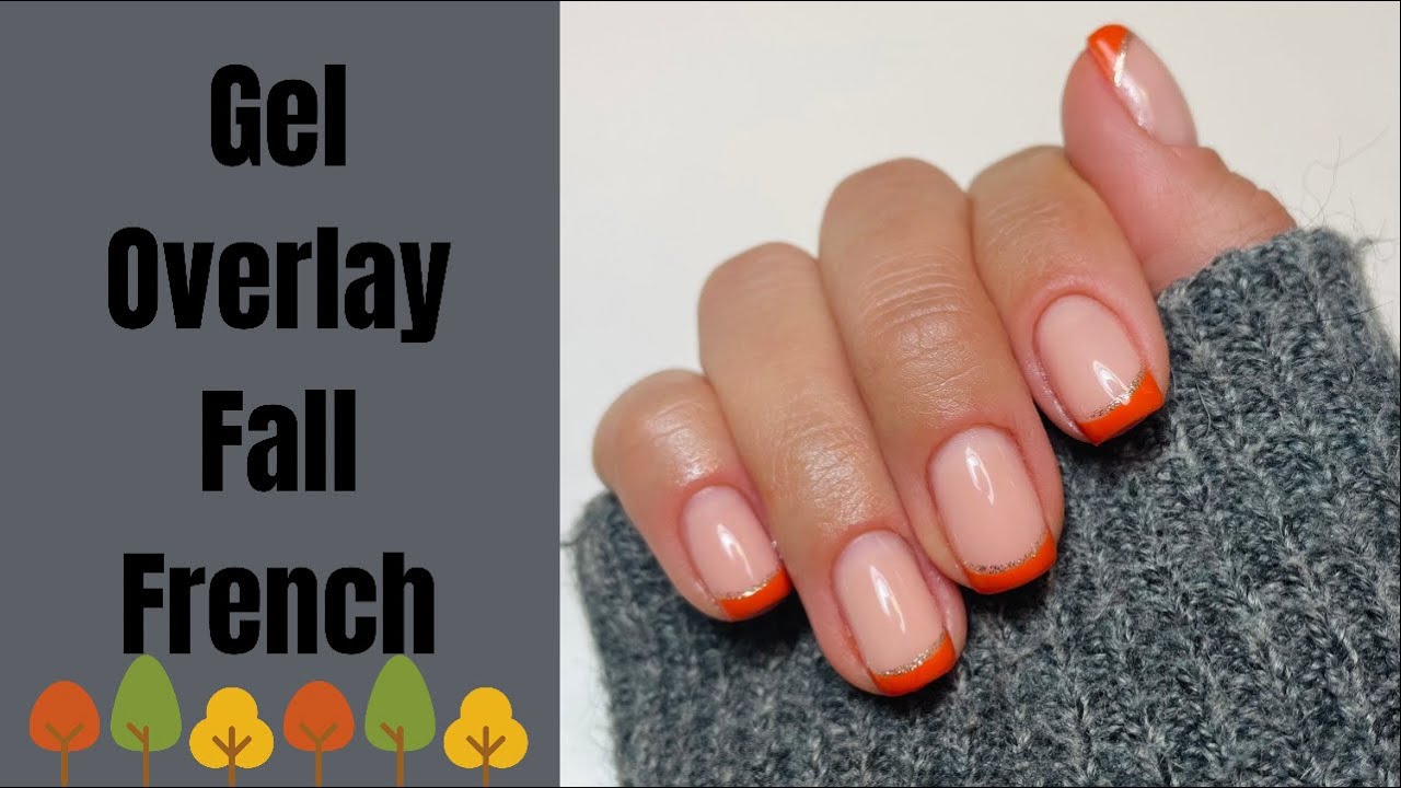 TGB BIAB Builder in a Bottle - Gel Overlay - Square French Nails - Fall Nail Art Tutorial