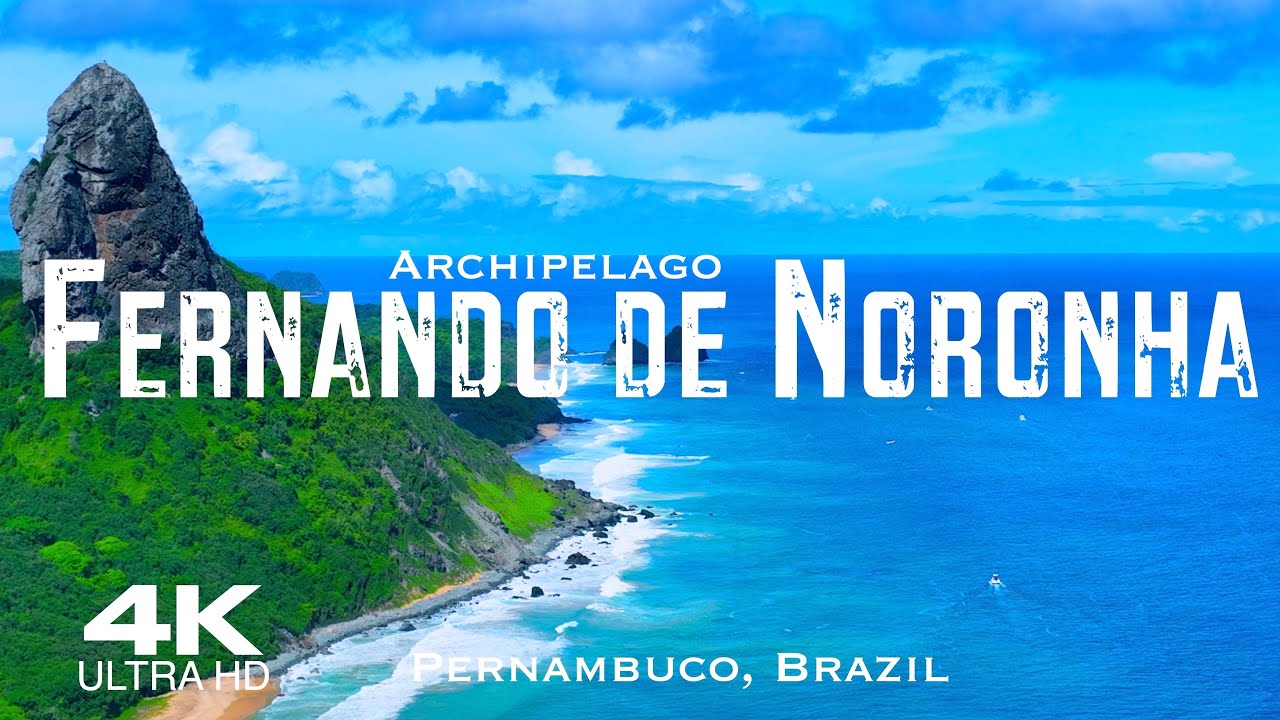 FERNANDO DE NORONHA 🇧🇷 Drone Aerial 4K | Pernambuco Brazil Brasil