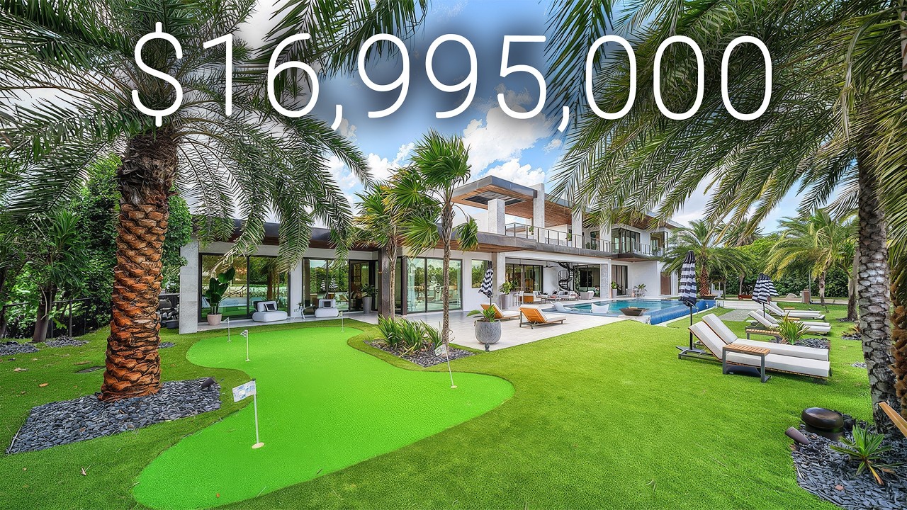 INSIDE a $16,995,000 Modern LUXURY Estate in Lighthouse Point with 161ft of Waterfront!